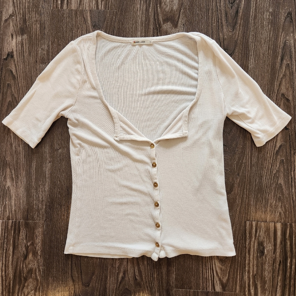 Marine Layer Lexi Button Through Top - Size S